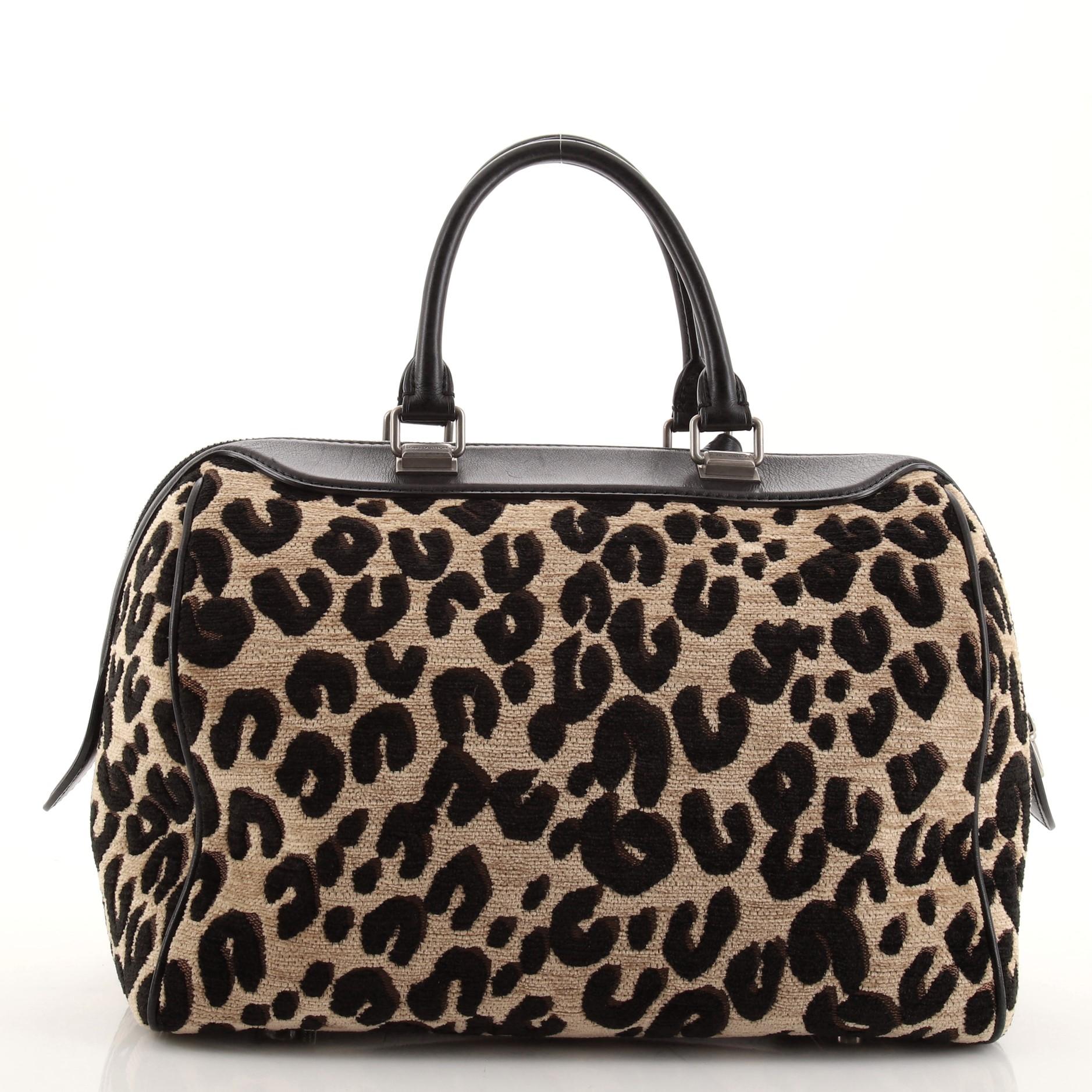Black Louis Vuitton Speedy Handbag Limited Edition Stephen Sprouse Leopard Chen