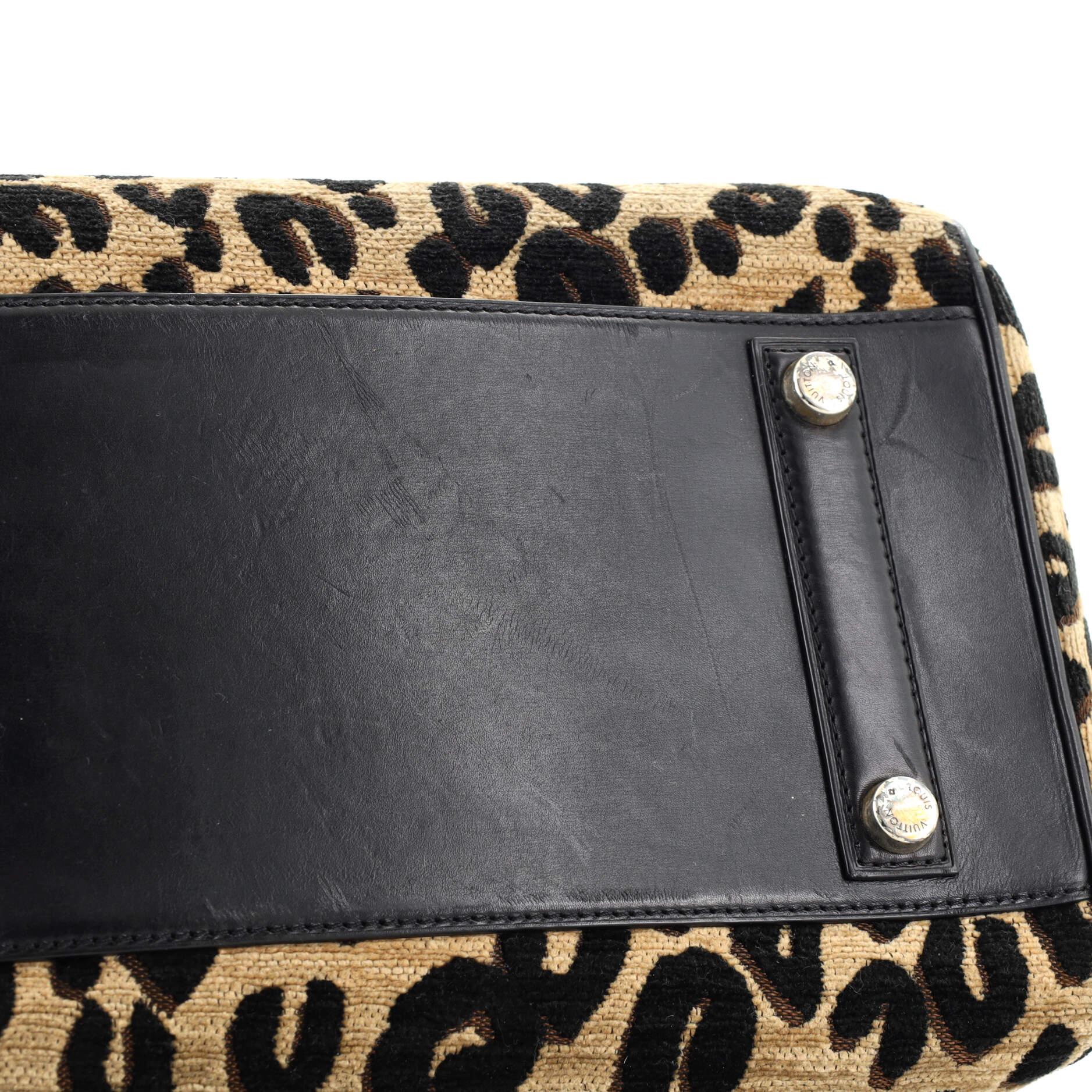 Louis Vuitton Speedy Handbag Limited Edition Stephen Sprouse Leopard Chenille 2