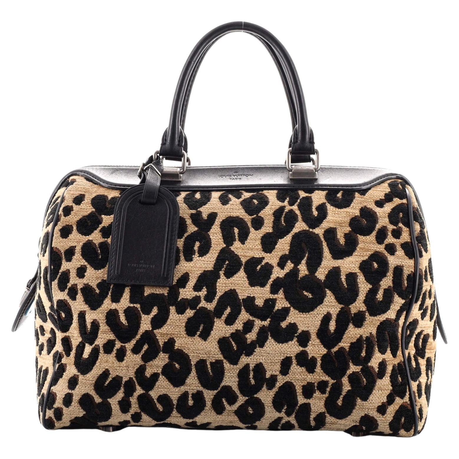 Louis Vuitton Speedy Handbag Limited Edition Stephen Sprouse Leopard Chenille