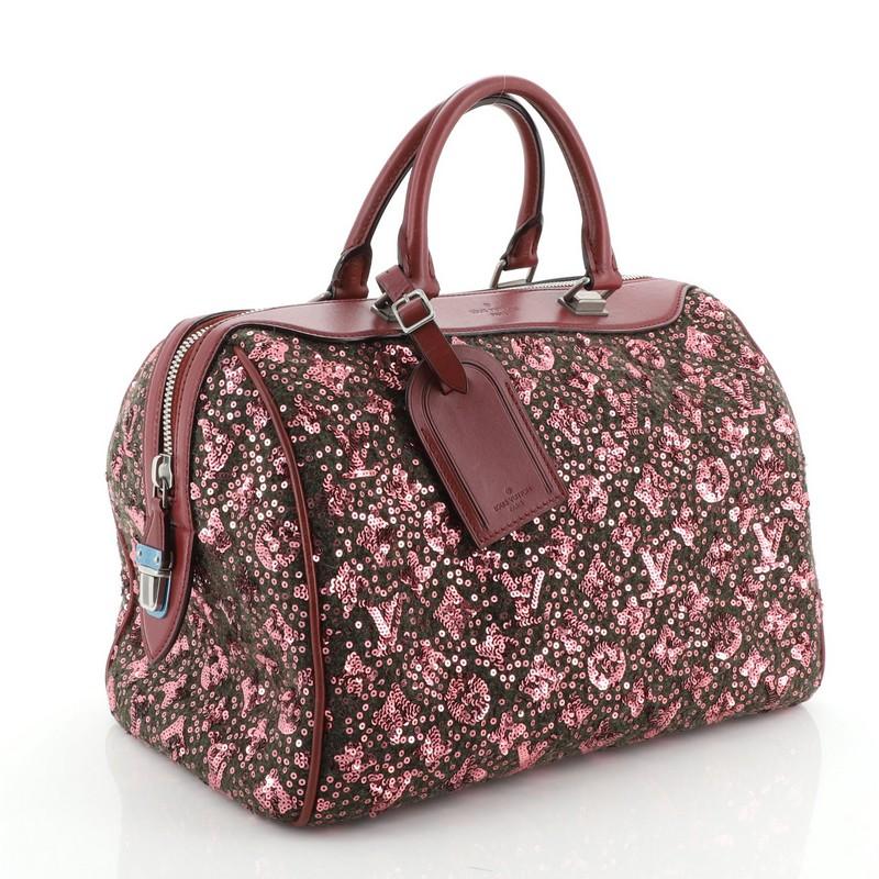Black Louis Vuitton Speedy Handbag Limited Edition Sunshine Express 30