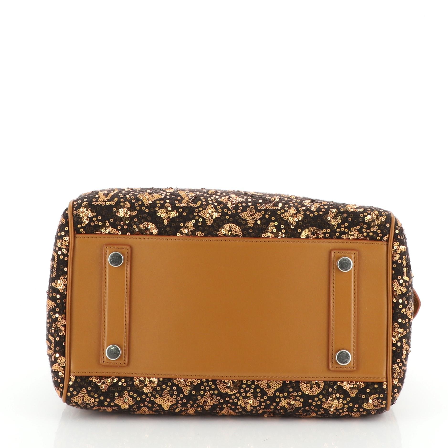 Brown Louis Vuitton Speedy Handbag Limited Edition Sunshine Express 30