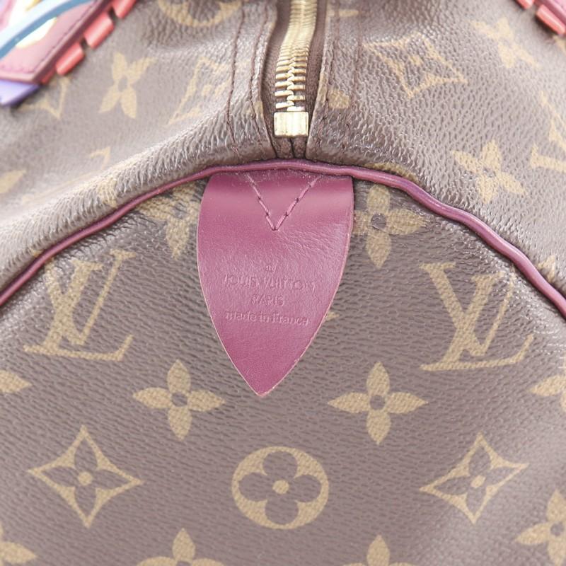 Louis Vuitton Speedy Handbag Limited Edition Totem Monogram Canvas 30 5