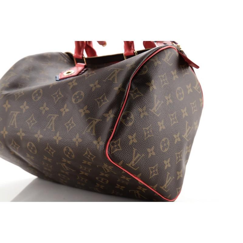 Louis Vuitton Speedy Handbag Limited Edition Totem Monogram Canvas 30 2