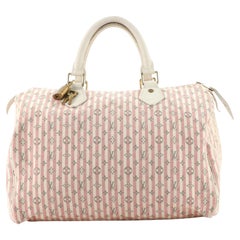 Louis Vuitton Speedy Handbag Mini Lin Croisette 30