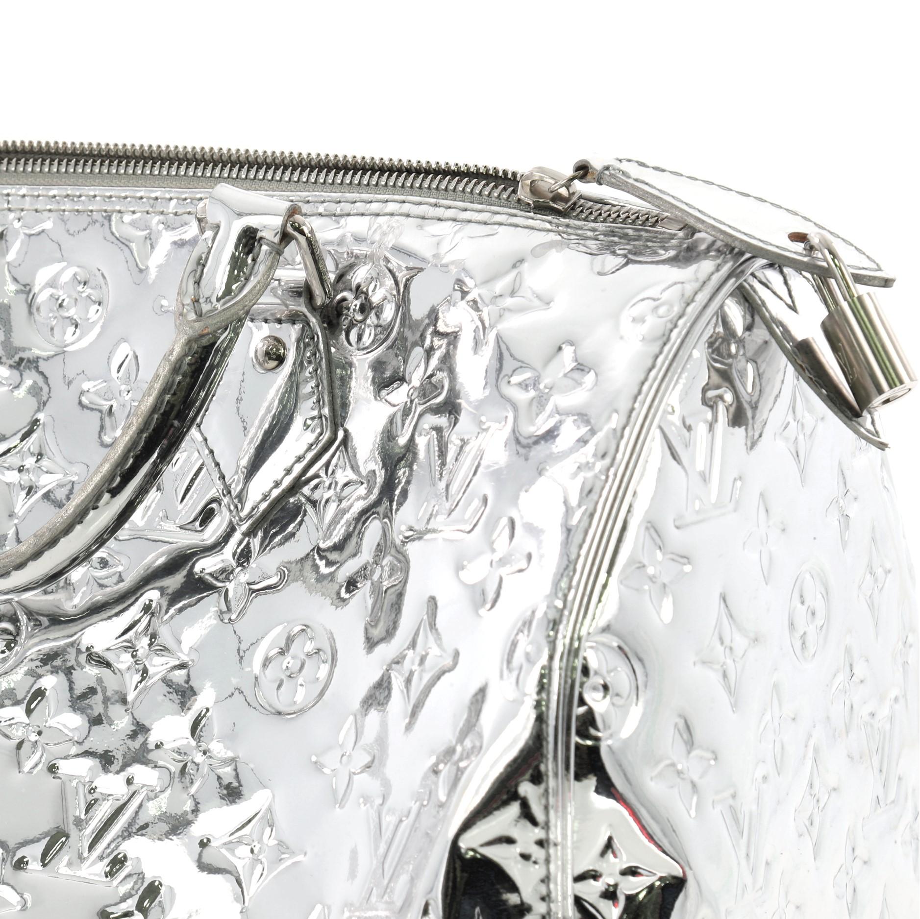 Louis Vuitton Speedy Handbag Miroir PVC 30 3
