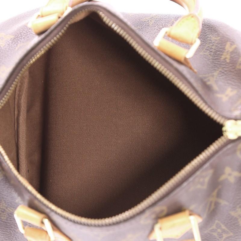 Louis Vuitton Speedy Handbag Monogram Canvas 25 5