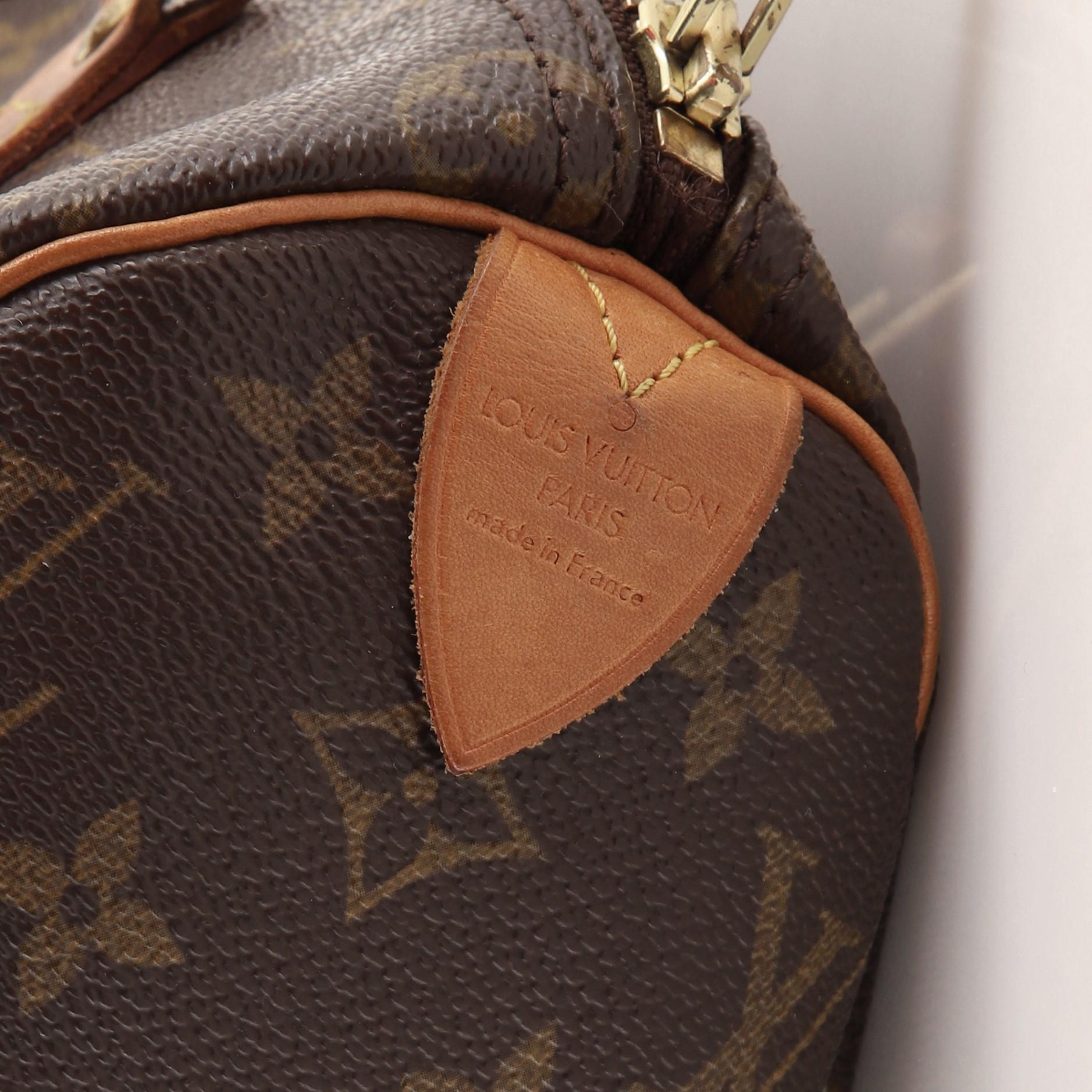Louis Vuitton Speedy Handbag Monogram Canvas 25 5