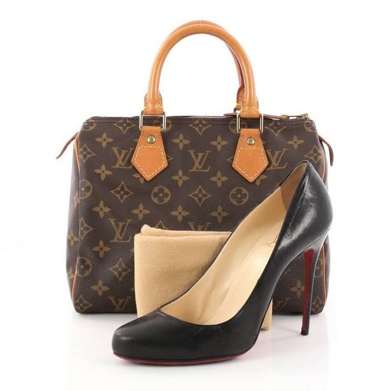 Louis Vuitton Speedy Handbag Monogram Canvas 25 at 1stdibs