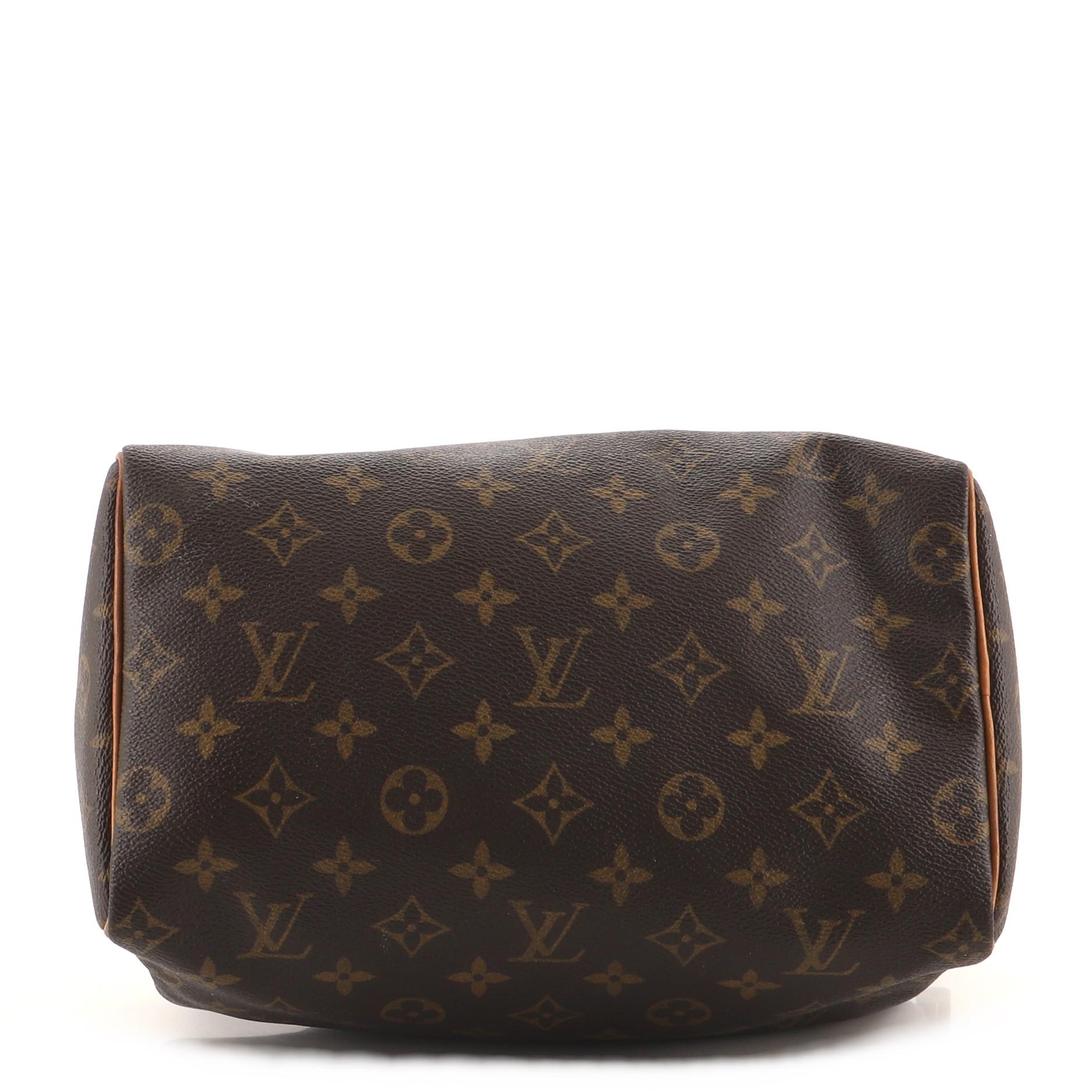 Women's or Men's Louis Vuitton Speedy Handbag Monogram Canvas 25