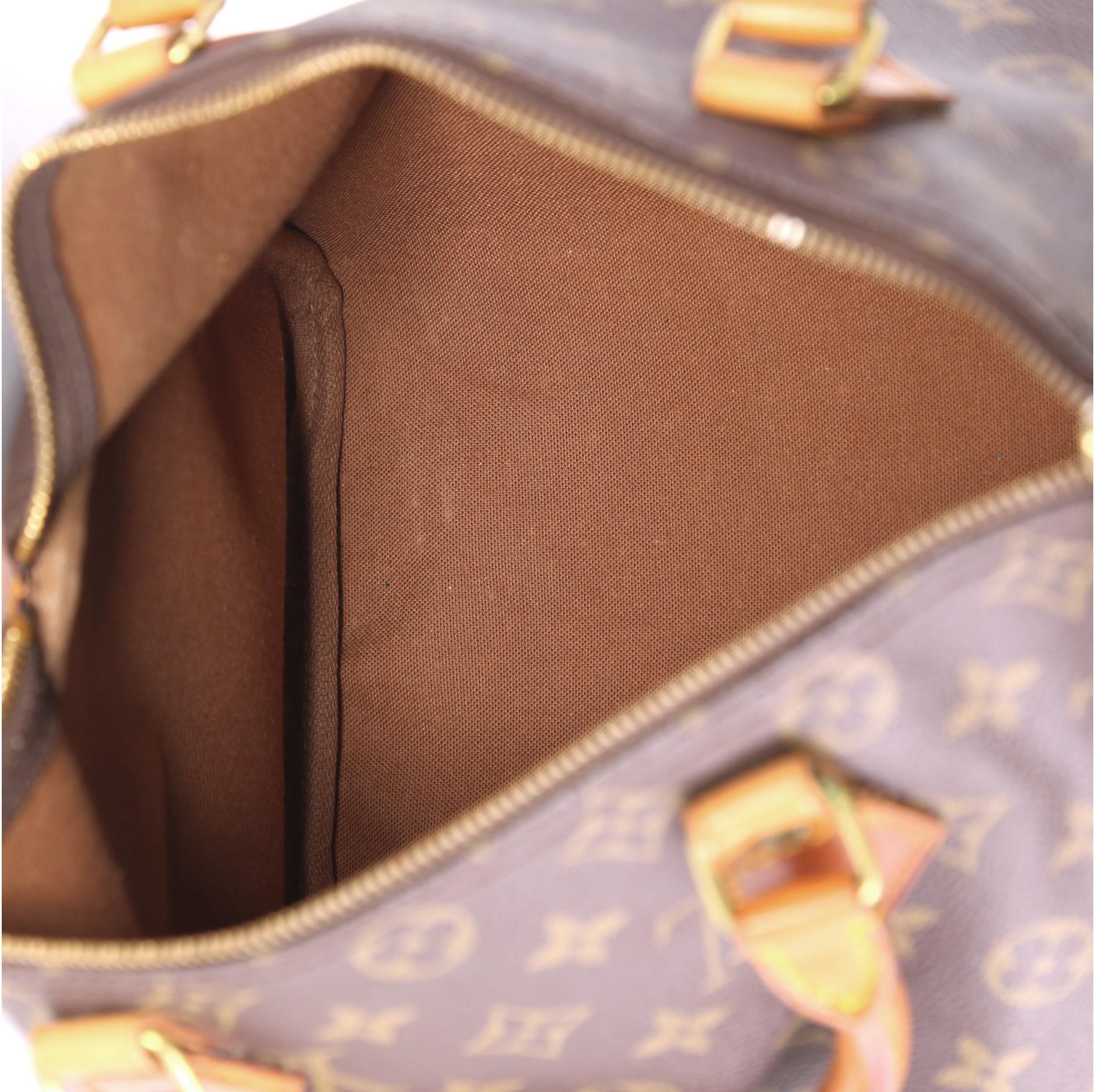 Louis Vuitton Speedy Handbag Monogram Canvas 30 5