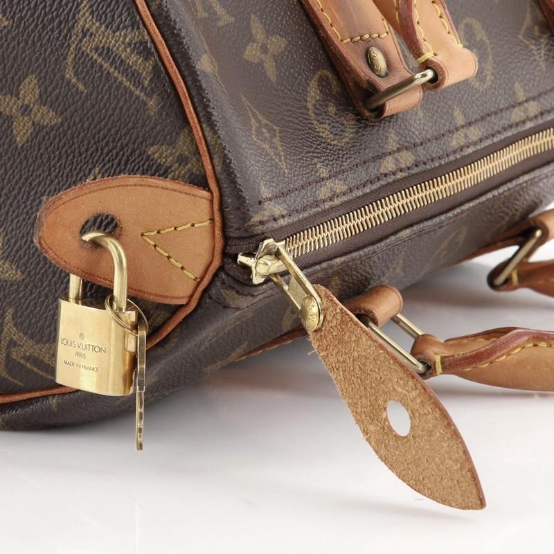 Louis Vuitton Speedy Handbag Monogram Canvas 30 5