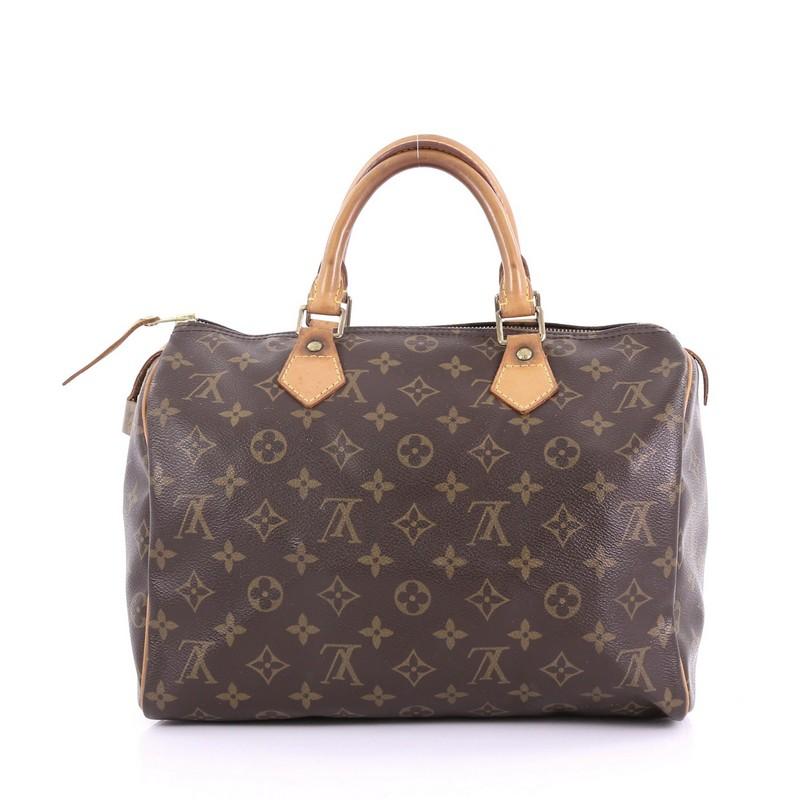 Louis Vuitton Speedy Handbag Monogram Canvas 30 In Fair Condition In NY, NY