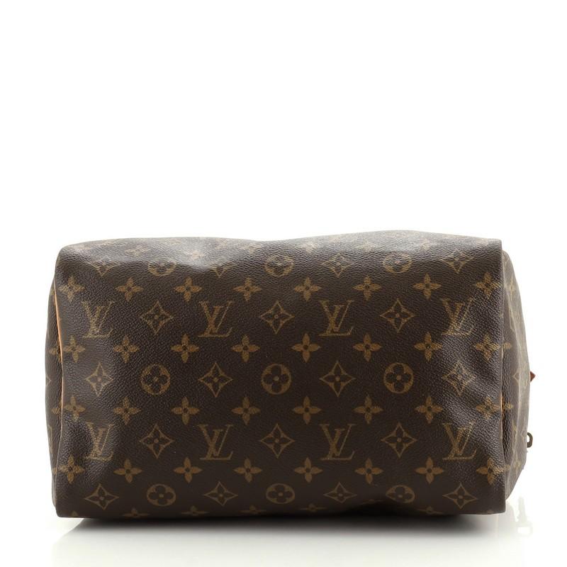 Black  Louis Vuitton Speedy Handbag Monogram Canvas 30