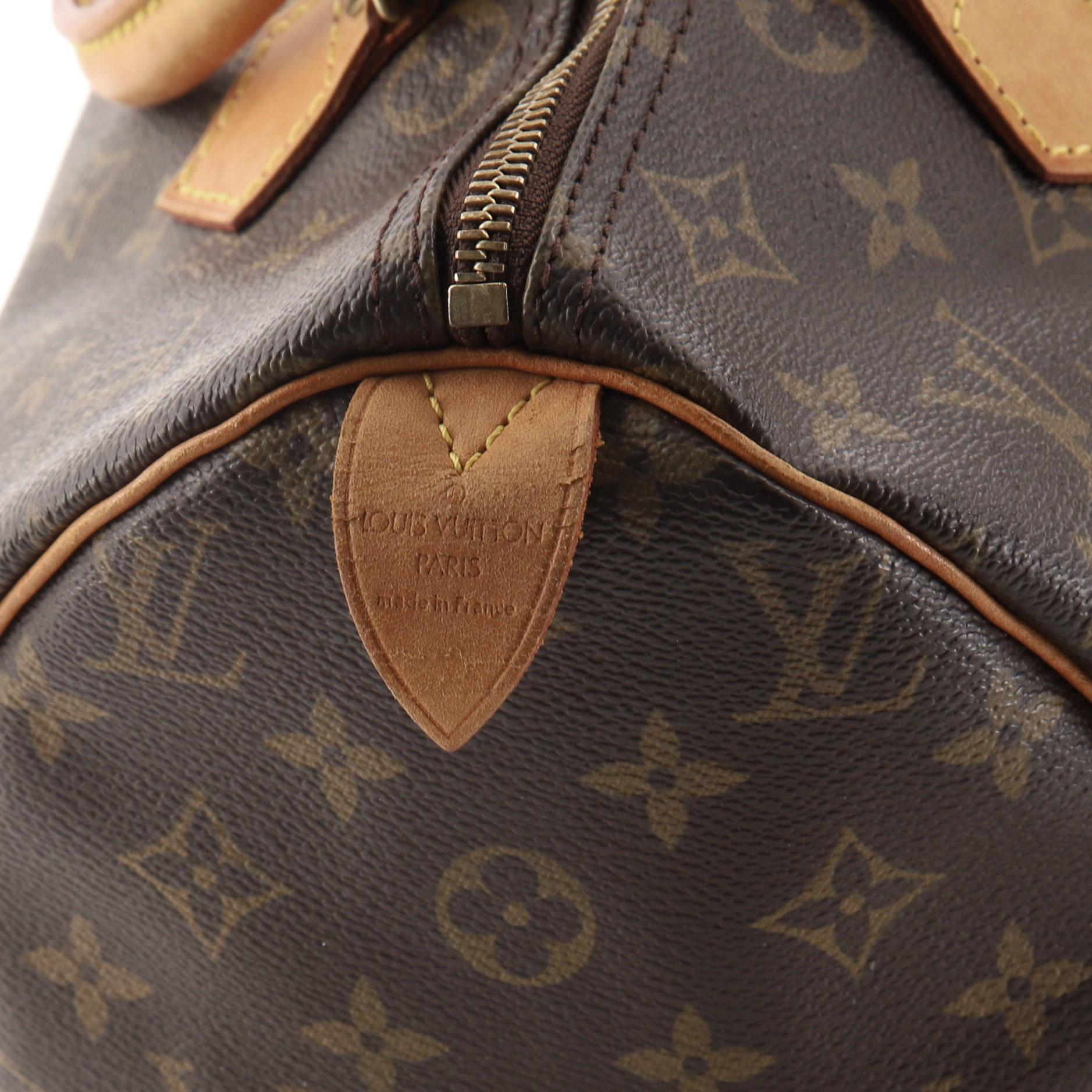 Louis Vuitton Speedy Handbag Monogram Canvas 30 2