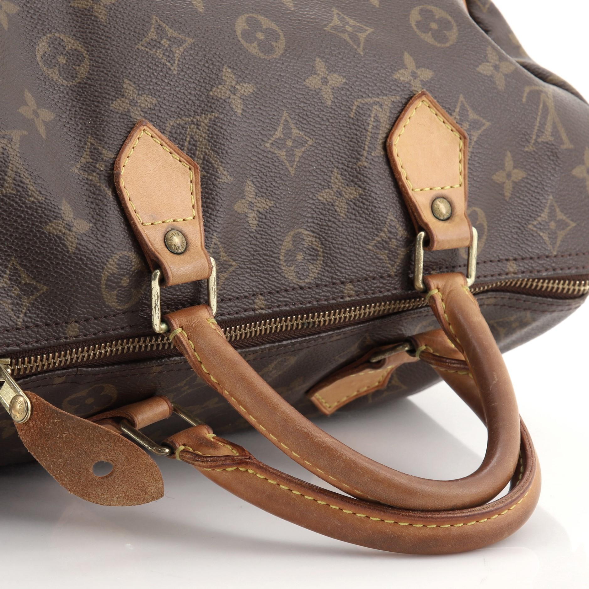 Louis Vuitton Speedy Handbag Monogram Canvas 30 2