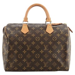 Louis Vuitton Speedy Handbag Monogram Canvas 30