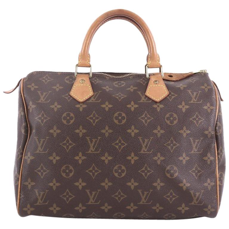 Louis Vuitton Speedy Handbag Monogram Canvas 30