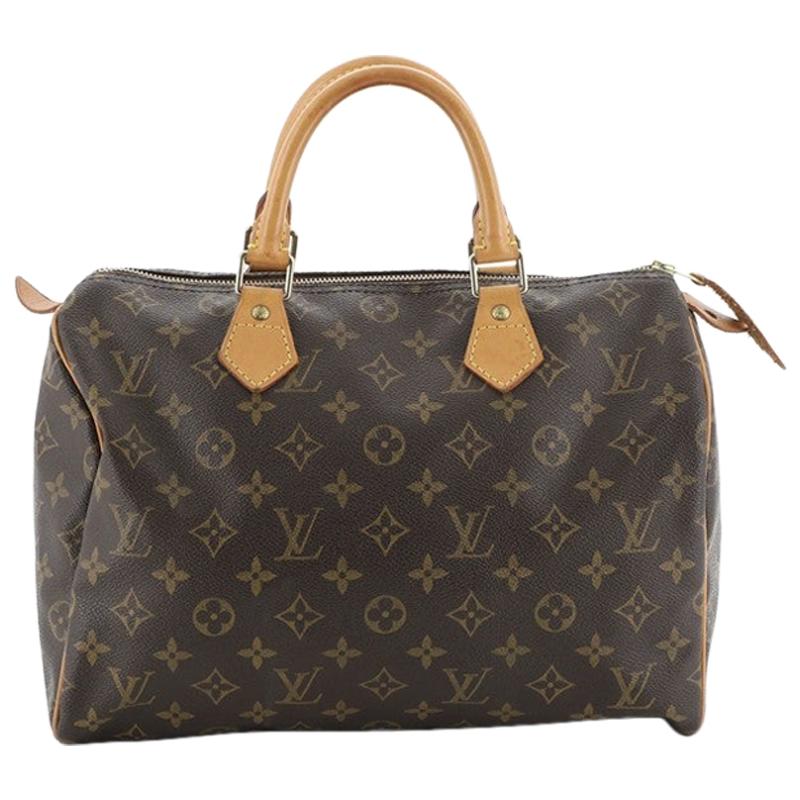 Louis Vuitton Speedy Handbag Monogram Canvas 30 