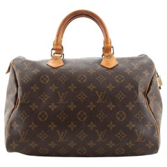 Louis Vuitton Speedy Handtasche mit Monogramm aus Segeltuch 30