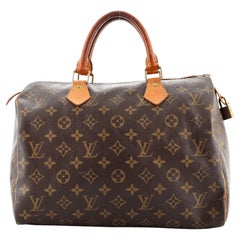 lv speedy 30 Louis Vuitton Speedy Handbag Monogram Canvas 30