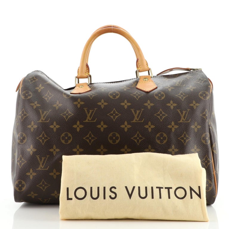 Louis Vuitton Speedy Handbag Monogram Canvas 35 at 1stDibs
