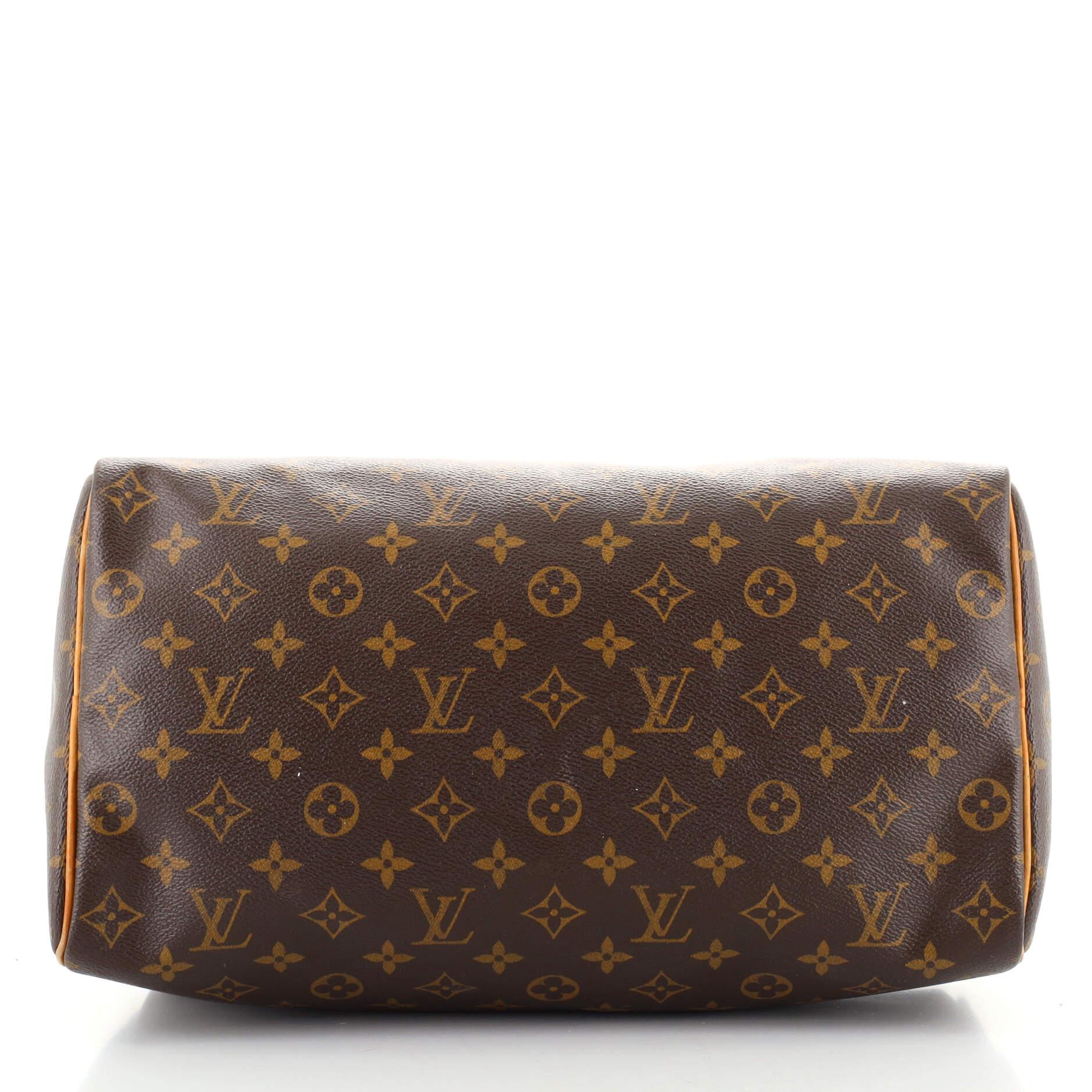 Louis Vuitton Speedy Handbag Monogram Canvas 35 In Good Condition In NY, NY