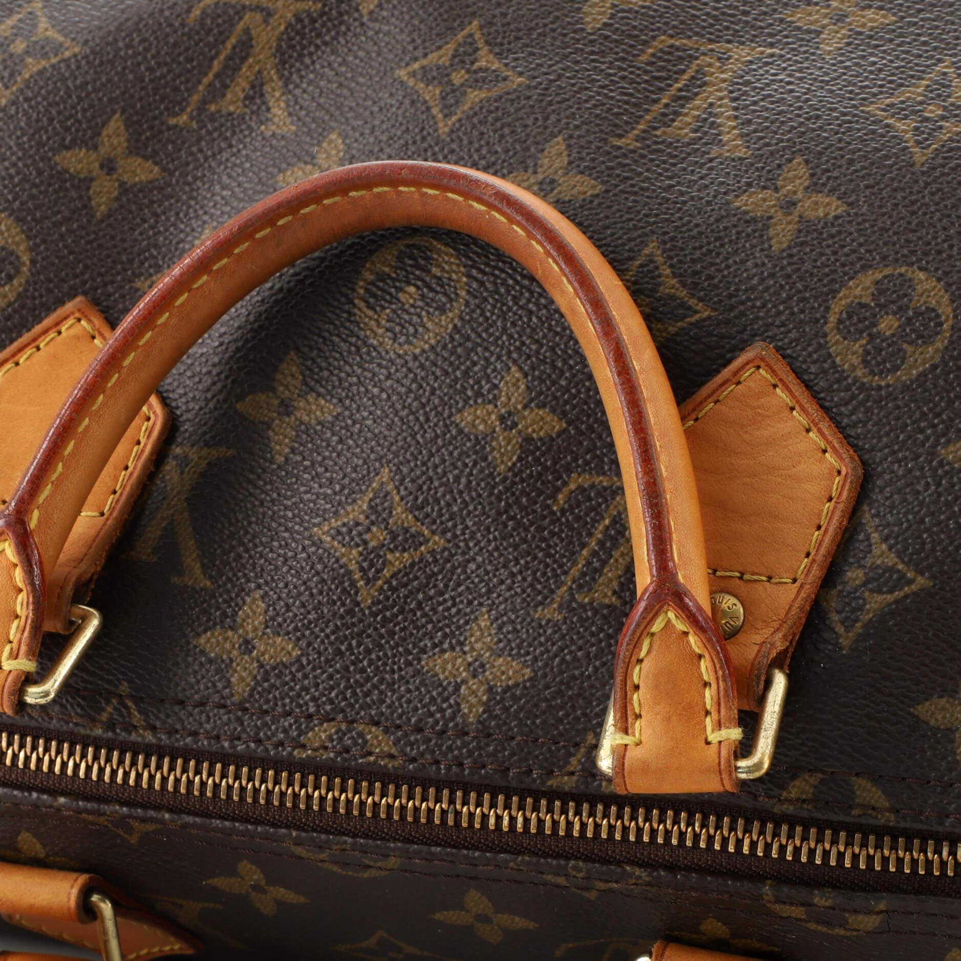 Louis Vuitton Speedy Handbag Monogram Canvas 35 In Fair Condition In NY, NY