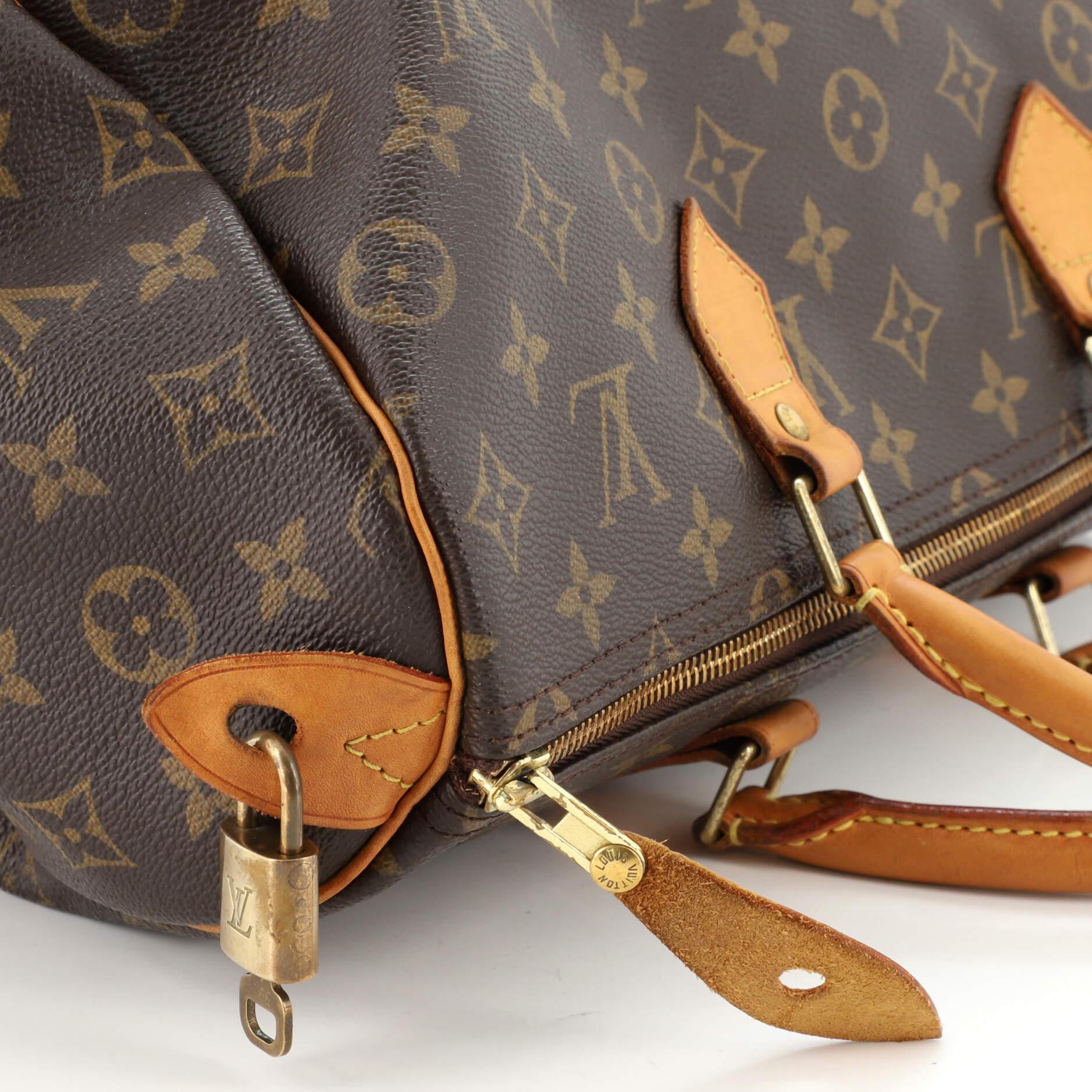 Louis Vuitton Speedy Handbag Monogram Canvas 35 1