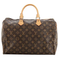 Used  Louis Vuitton Speedy Handbag Monogram Canvas 35