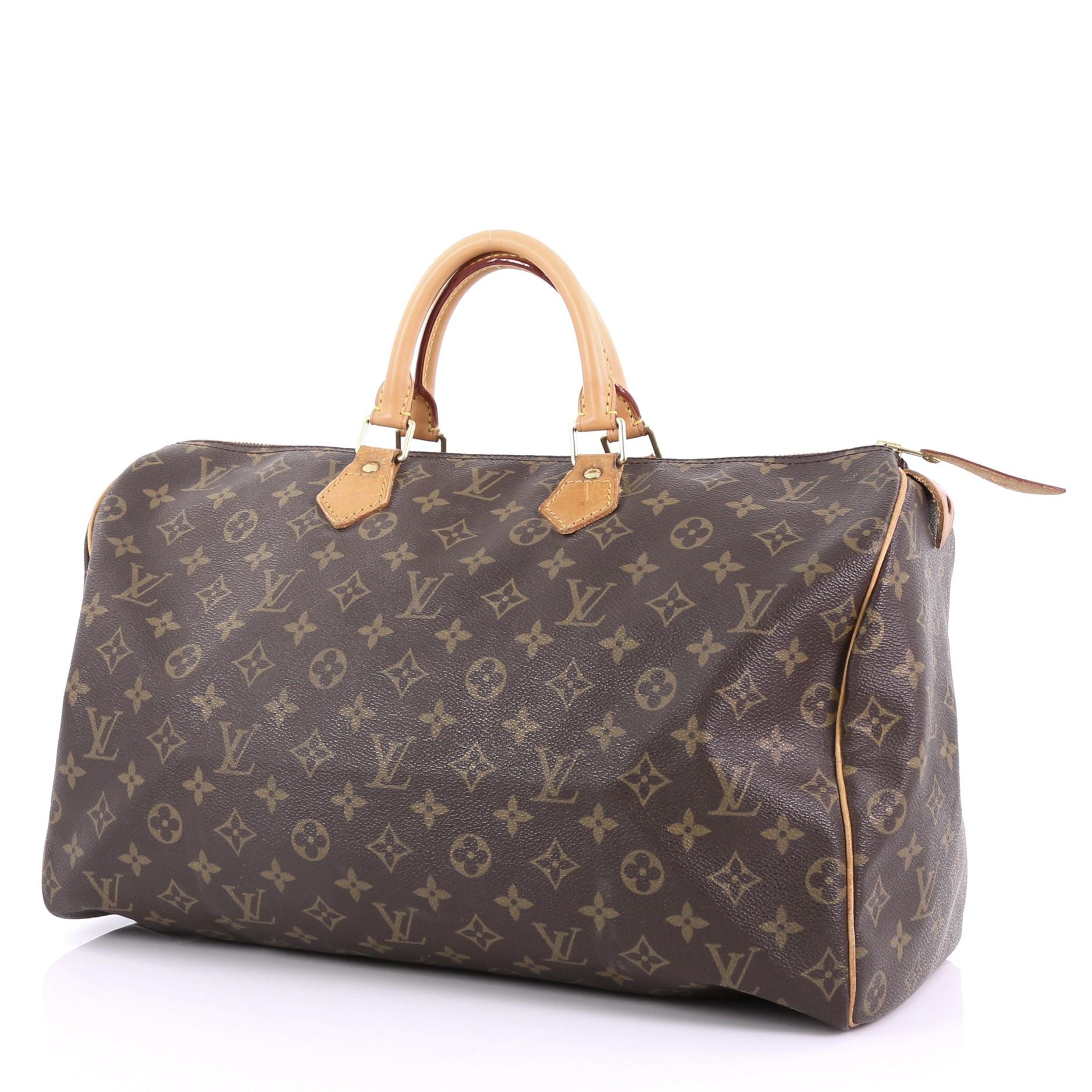 Louis Vuitton Speedy Handbag Monogram Canvas 40 2