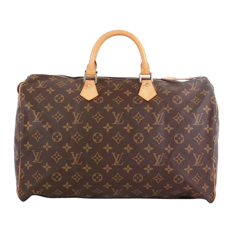 Louis Vuitton Speedy Handbag Monogram Canvas 40 For Sale at 1stdibs