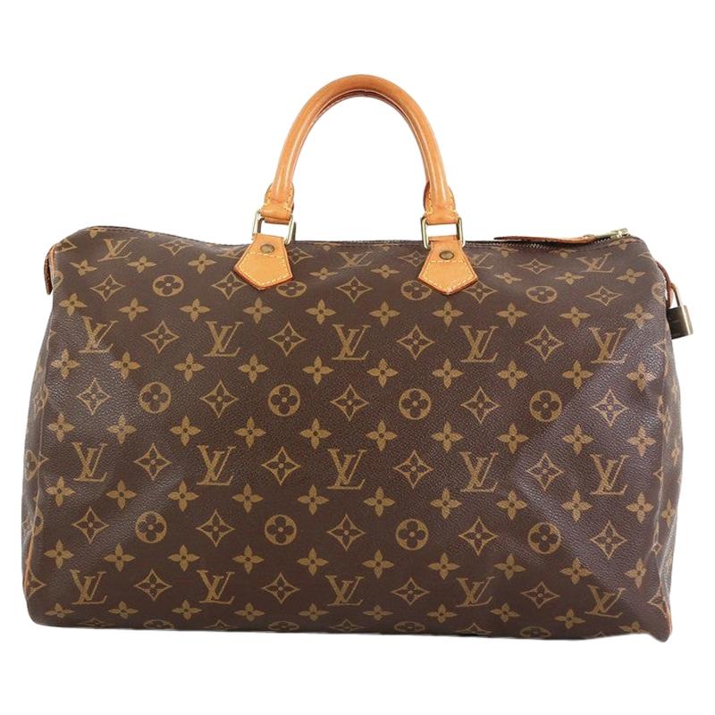 Louis Vuitton Speedy Handbag Monogram Canvas 40 