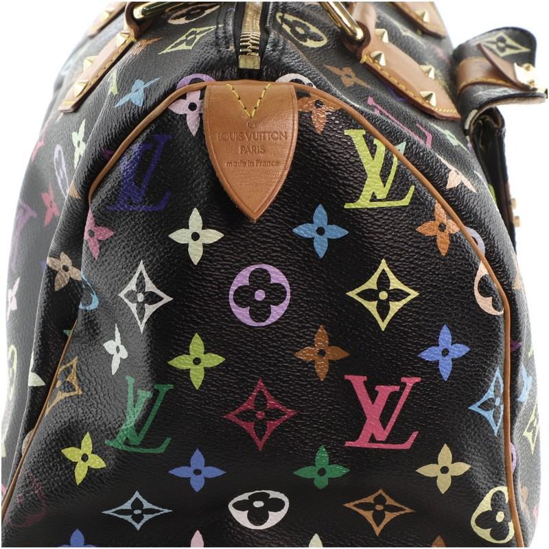 Louis Vuitton Speedy Handbag Monogram Multicolor 30 6