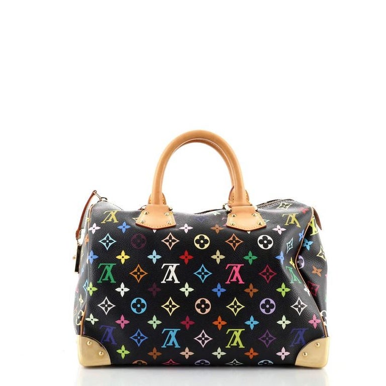 Women's or Men's Louis Vuitton Speedy Handbag Monogram Multicolor 30 For Sale