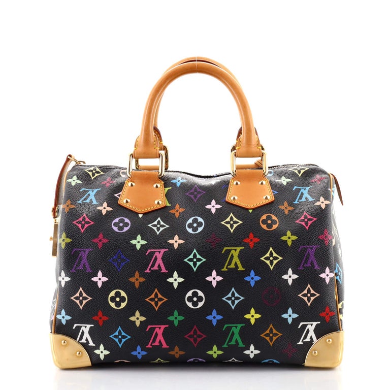 black multicolor louis vuittons handbags