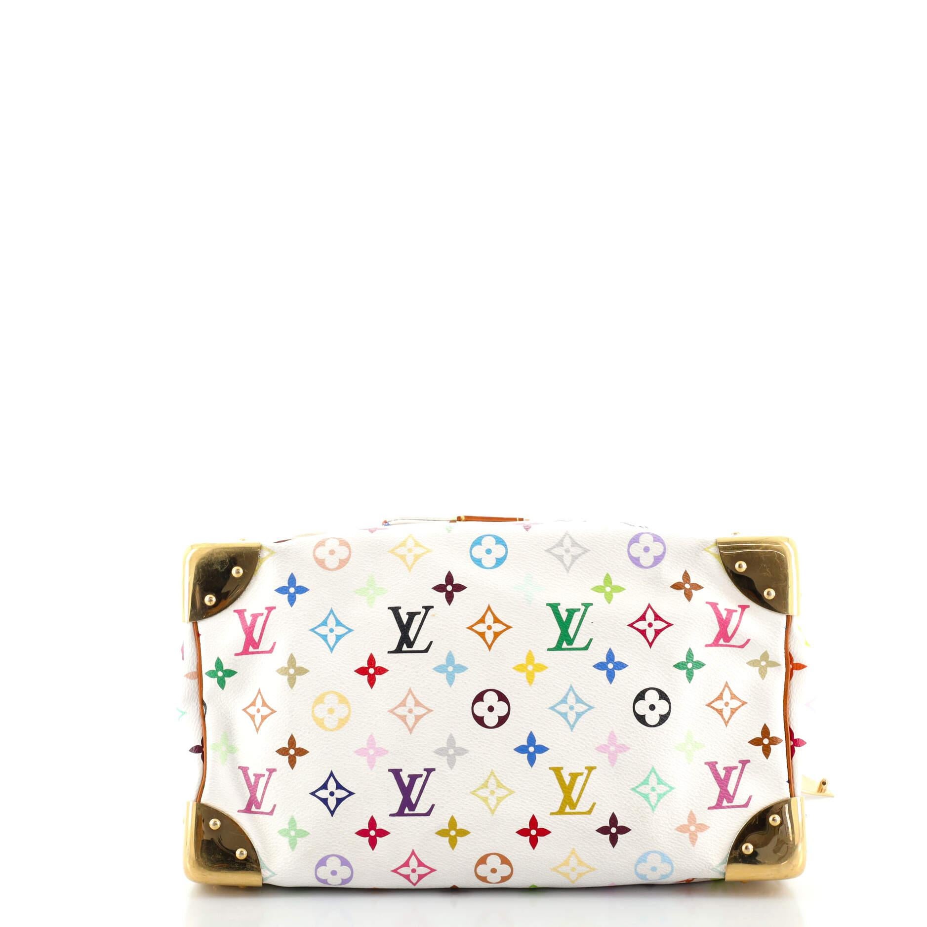 Louis Vuitton Speedy Handbag Monogram Multicolor 30 In Fair Condition In NY, NY