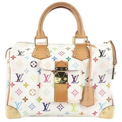 Limited Edition White / Blanc Multicolor Speedy 30 (SP0038) - Reetzy