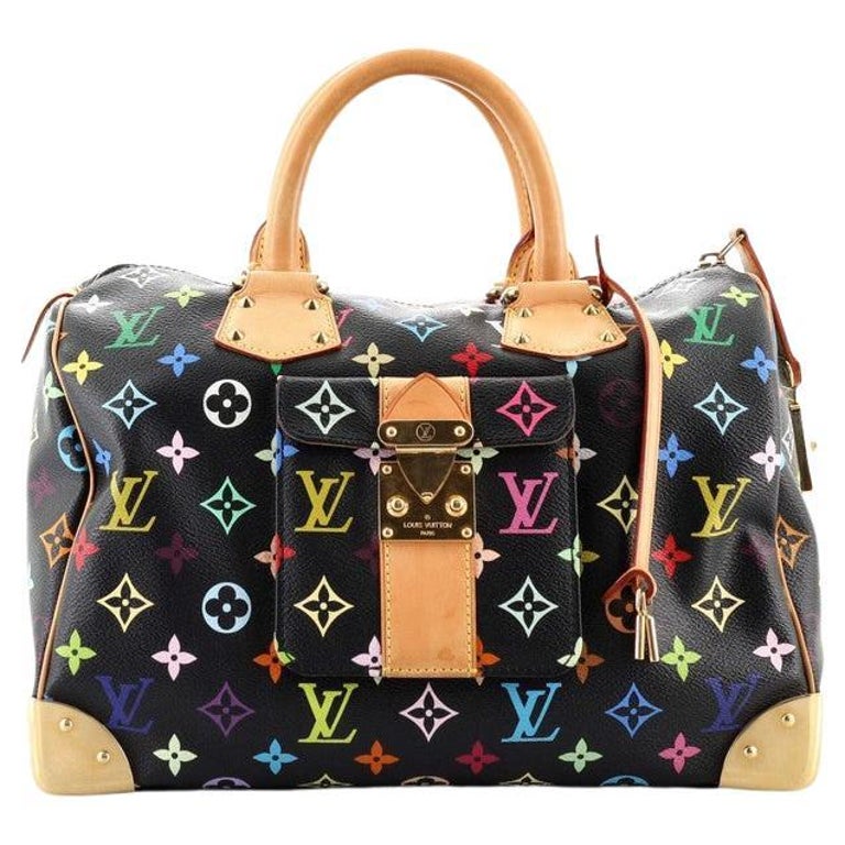 Louis Vuitton Speedy Handbag Monogram Multicolor 30 For Sale