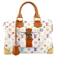 Louis Vuitton Speedy Handtasche mit Monogramm, mehrfarbig, 30