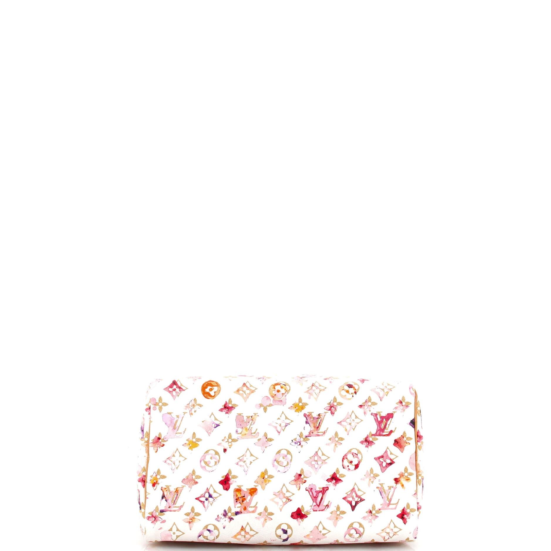 Women's or Men's Louis Vuitton Speedy Handbag Monogram Watercolor Aquarelle 30