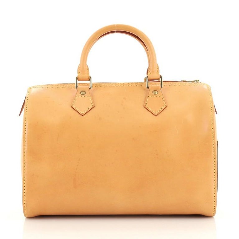 Louis Vuitton Natural Nomade Leather Speedy Bag. Excellent
