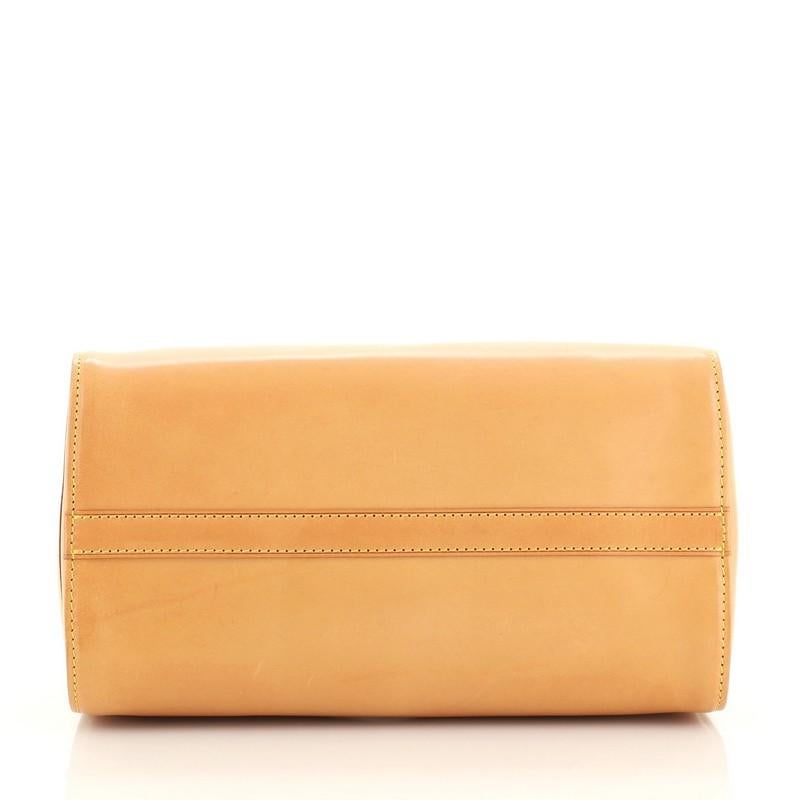 Orange Louis Vuitton Speedy Handbag Nomade Leather 30