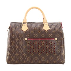 Louis Vuitton Speedy Handbag Perforated Monogram Canvas 30