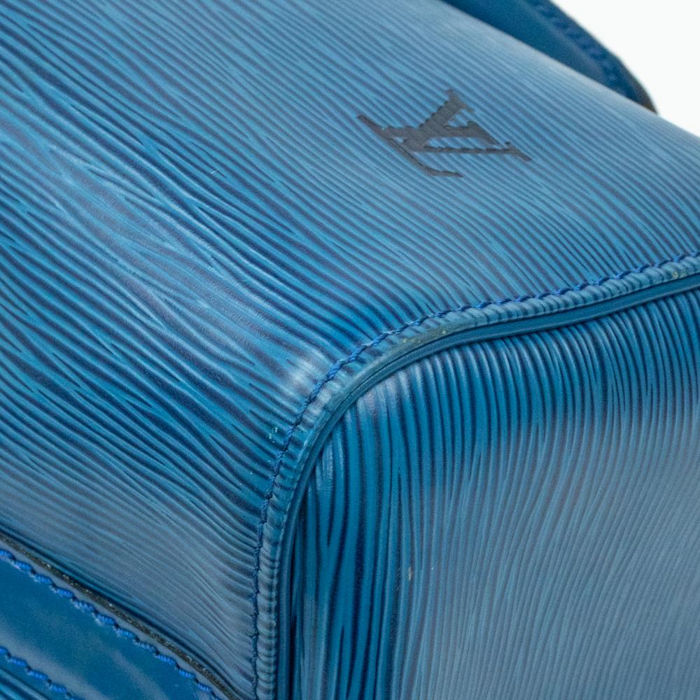 Louis Vuitton, Speedy in blue leather 5