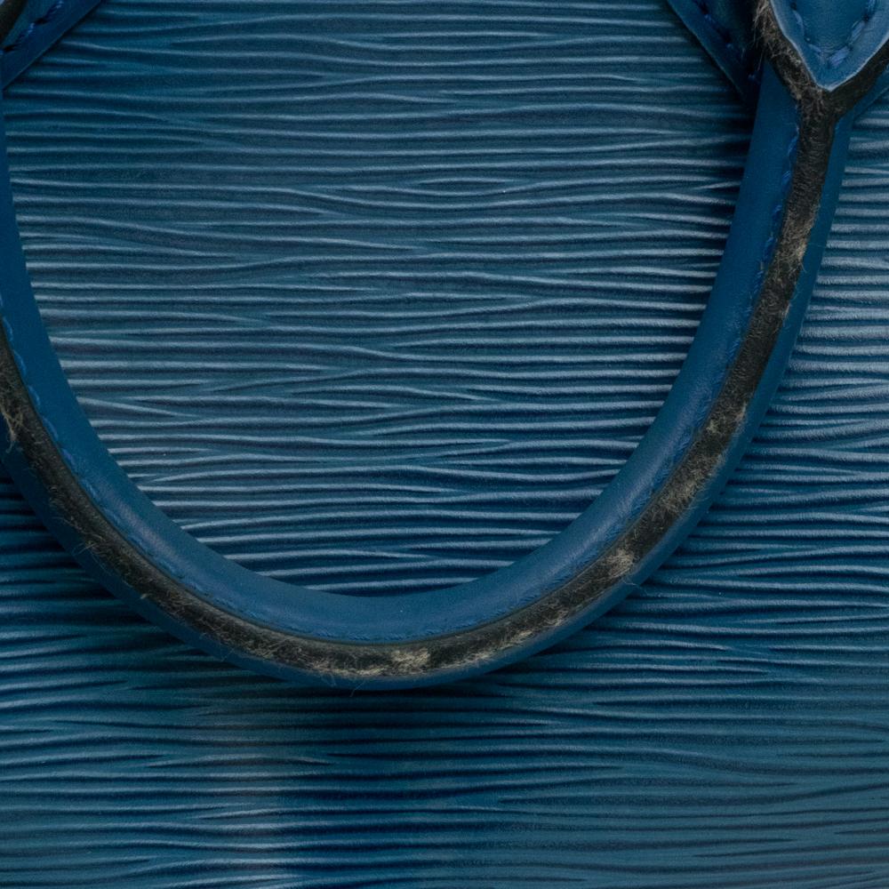 Louis Vuitton, Speedy in blue leather 7