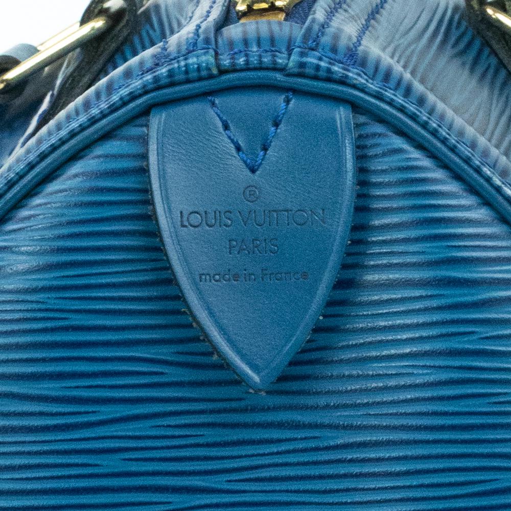 Women's Louis Vuitton, Speedy in blue leather