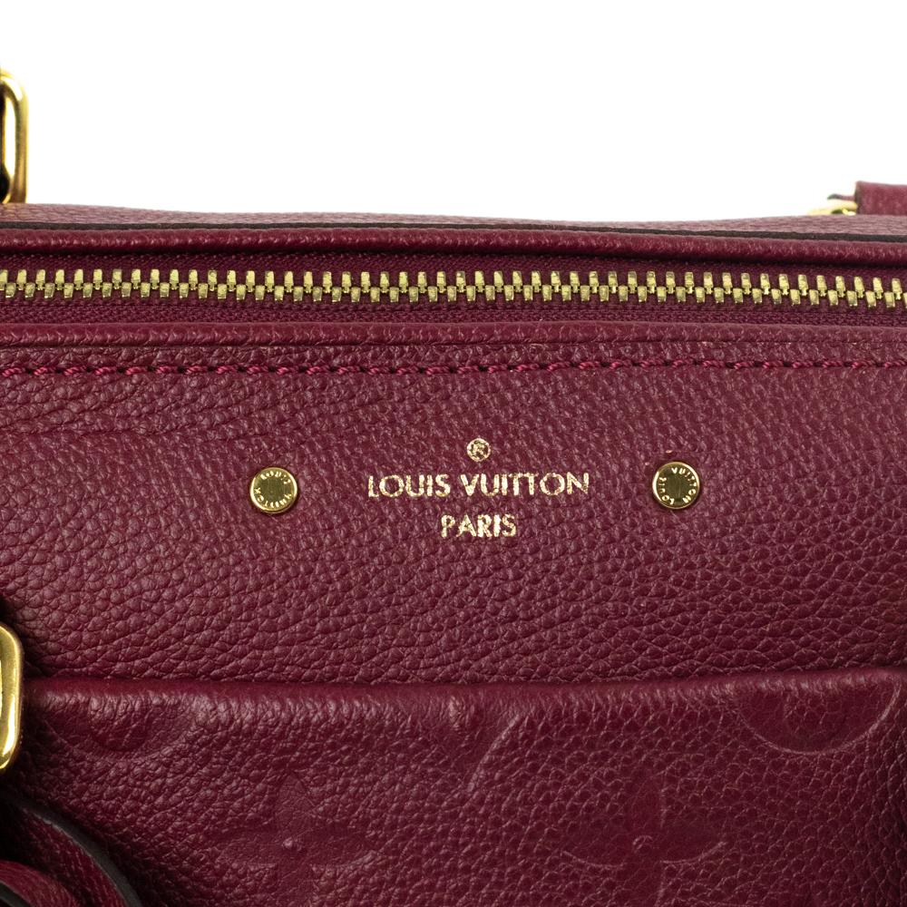 LOUIS VUITTON, Speedy in burgundy leather  For Sale 2