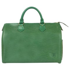 Louis Vuitton, Speedy in Green Épi Leather 
