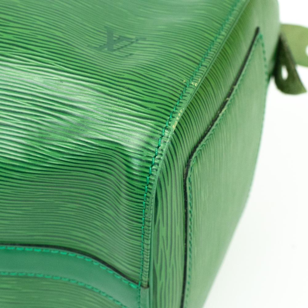 Louis Vuitton, Speedy in green leather 5