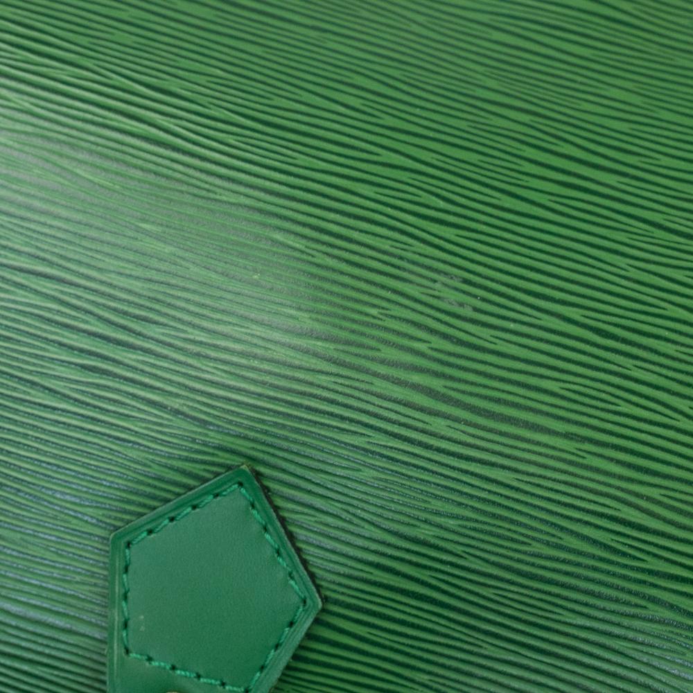 Louis Vuitton, Speedy in green leather 9
